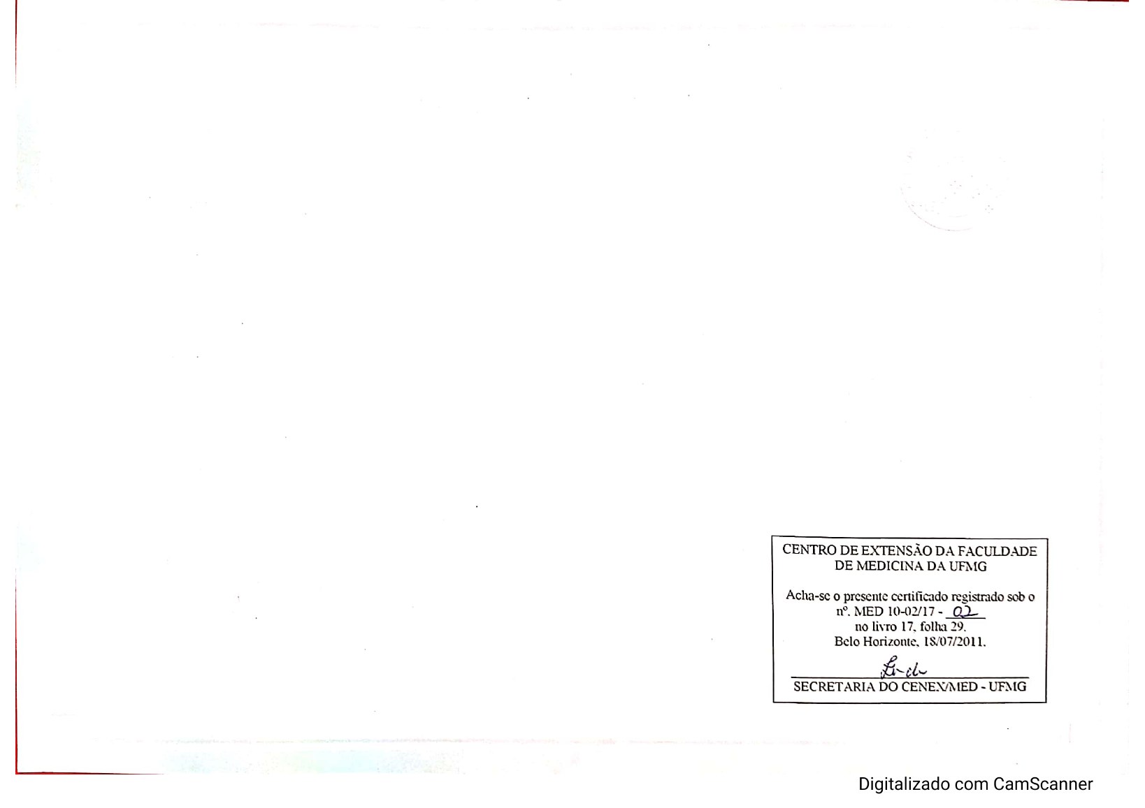 Psicossomática e Estresse — Registro do Certificado de Ana Vasconcelos