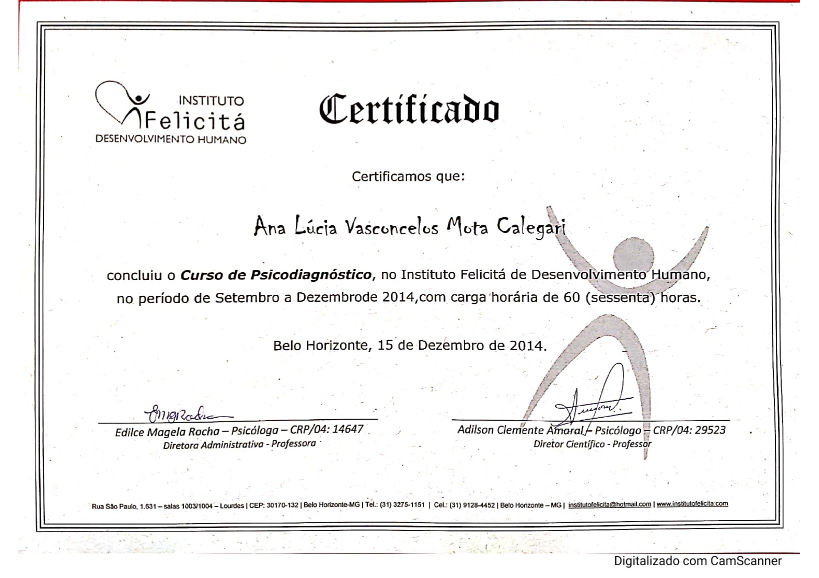 Curso de Psicodiagnóstico de Ana Vasconcelos
